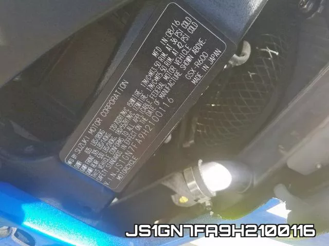 JS1GN7FA9H2100116 фото 2
