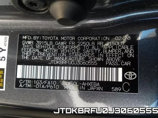 JTDKBRFU0J3060555 фото 2