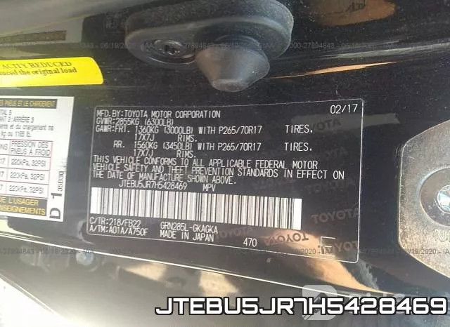 JTEBU5JR7H5428469 фото 10