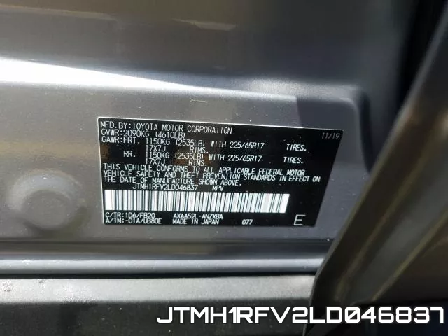 JTMH1RFV2LD046837 фото 2