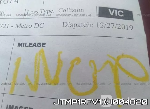 JTMP1RFV1KJ004820 фото 8
