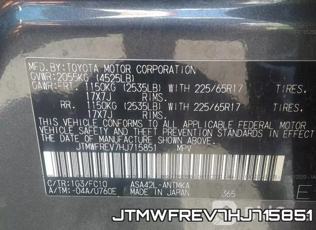 JTMWFREV7HJ715851 фото 10