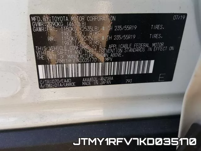 JTMY1RFV7KD035170 фото 2