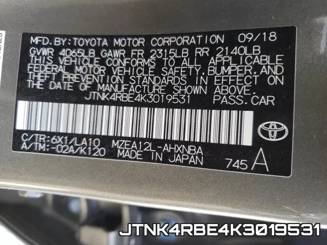JTNK4RBE4K3019531 фото 2