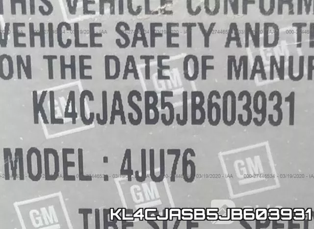 KL4CJASB5JB603931 фото 10