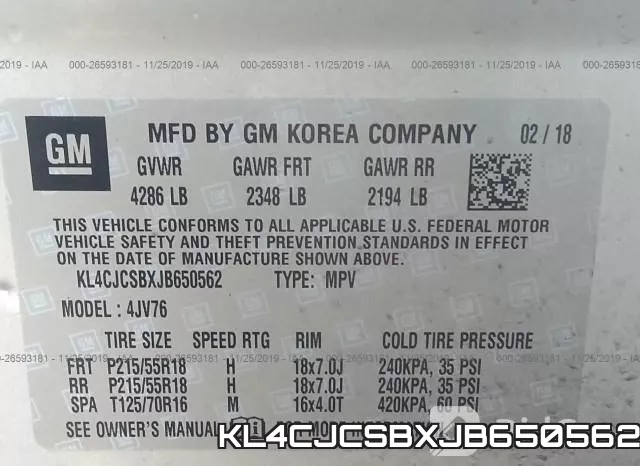KL4CJCSBXJB650562 фото 10