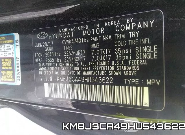 KM8J3CA49HU543622 фото 10