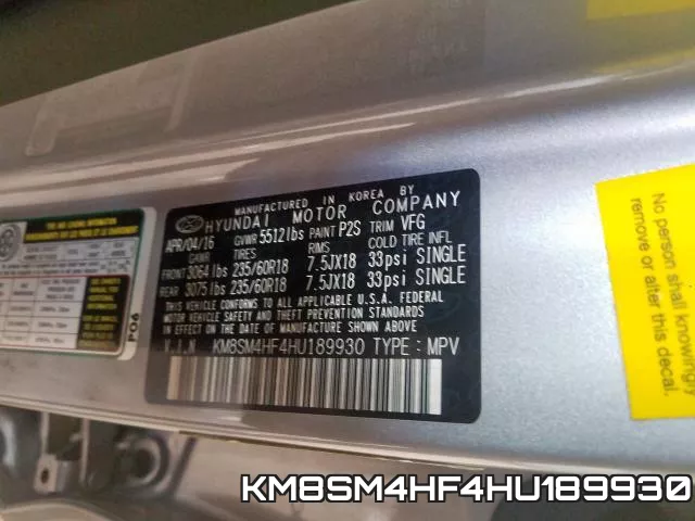 KM8SM4HF4HU189930 фото 2