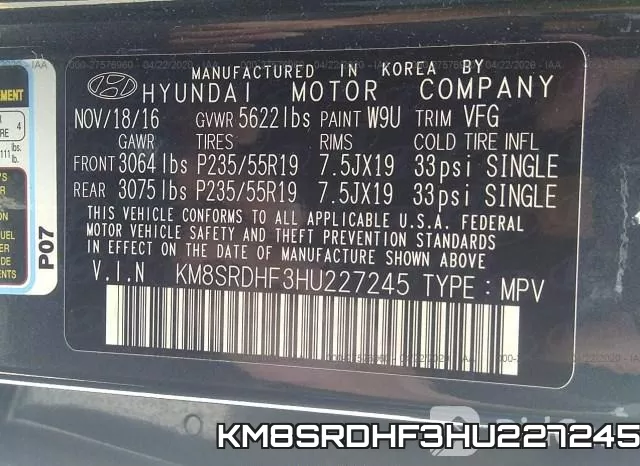 KM8SRDHF3HU227245 фото 10
