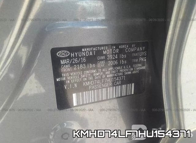 KMHD74LF7HU154371 фото 10
