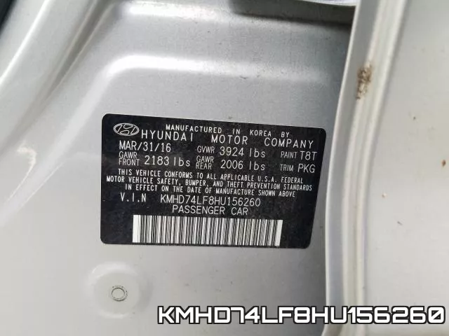 KMHD74LF8HU156260 фото 2