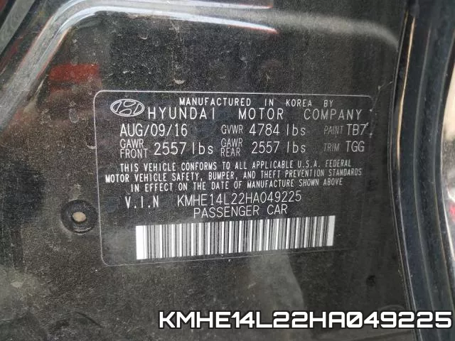KMHE14L22HA049225 фото 2