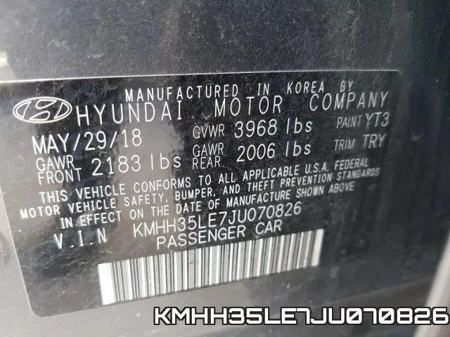 KMHH35LE7JU070826 фото 2