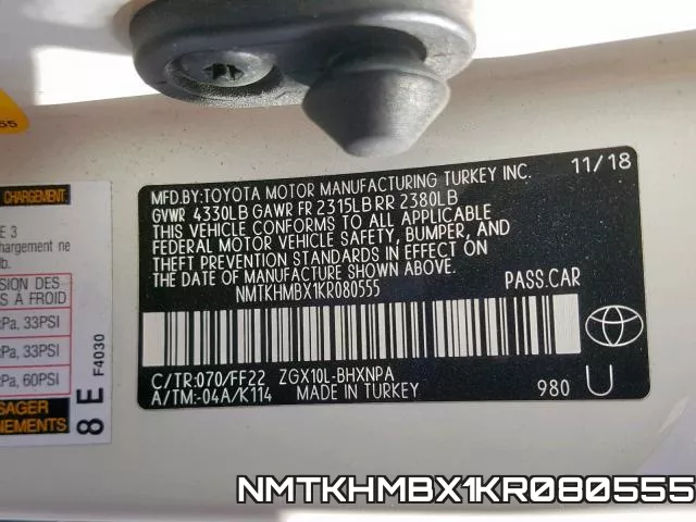 NMTKHMBX1KR080555 фото 2