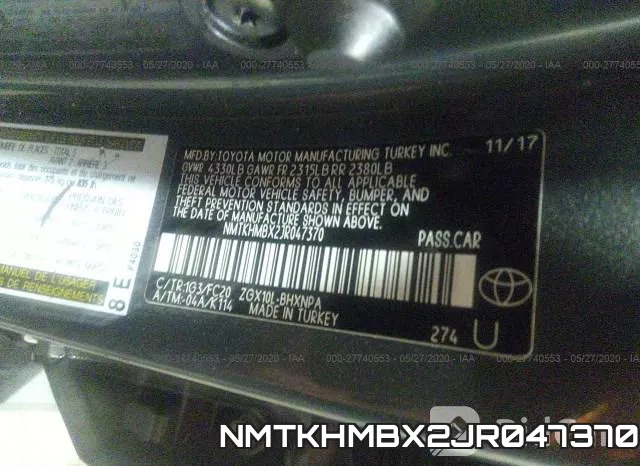 NMTKHMBX2JR047370 фото 10