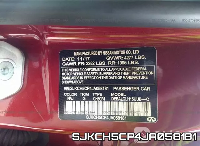 SJKCH5CP4JA058181 фото 10