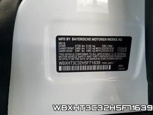 WBXHT3C32H5F71639 фото 2