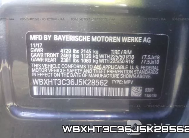WBXHT3C36J5K28562 фото 10