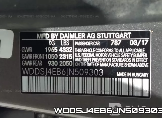 WDDSJ4EB6JN509303 фото 10