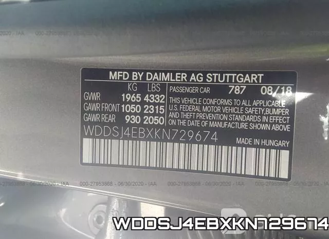 WDDSJ4EBXKN729674 фото 10