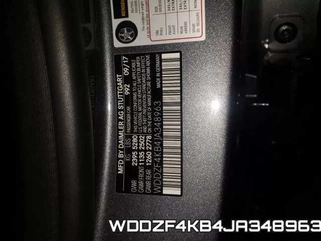 WDDZF4KB4JA348963 фото 2