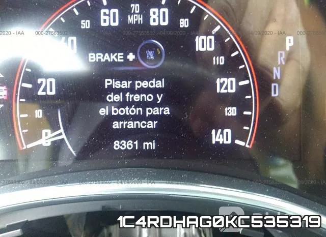 1C4RDHAG0KC535319 фото 8