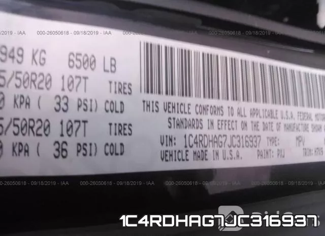 1C4RDHAG7JC316937 фото 10