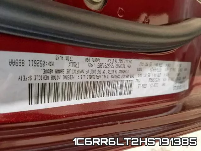 1C6RR6LT2HS791385 фото 2