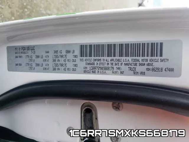 1C6RR7SMXKS668179 фото 2