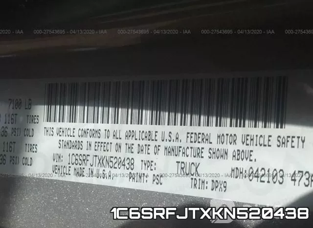 1C6SRFJTXKN520438 фото 10