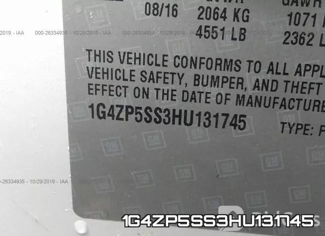 1G4ZP5SS3HU131745 фото 9