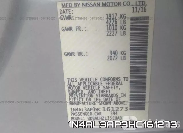 1N4AL3AP3HC161273 фото 10