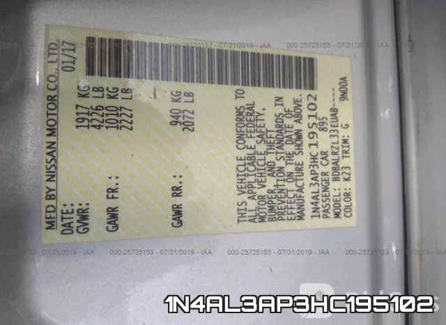 1N4AL3AP3HC195102 фото 10