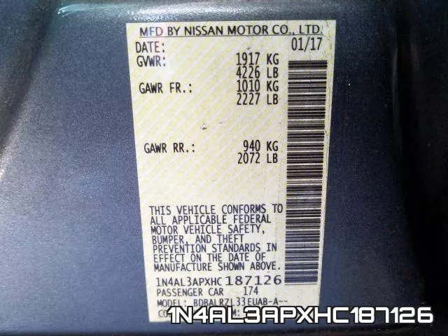 1N4AL3APXHC187126 фото 2