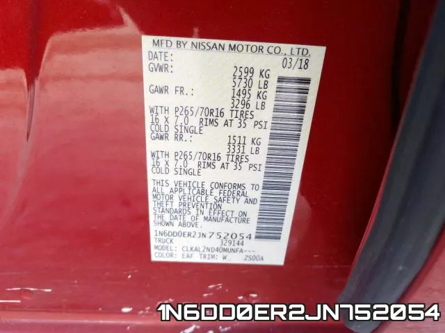 1N6DD0ER2JN752054 фото 2