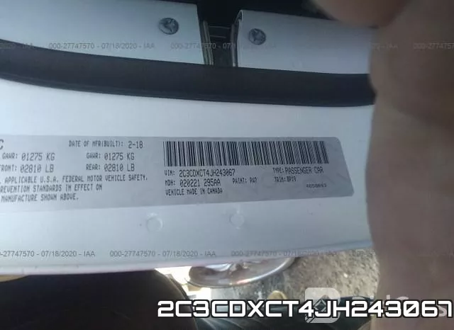 2C3CDXCT4JH243067 фото 10