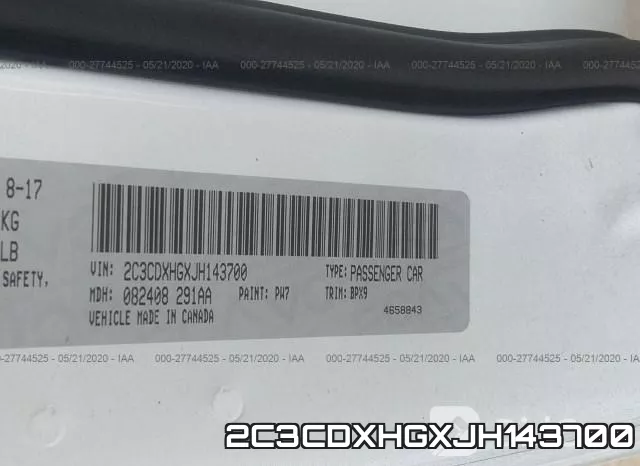 2C3CDXHGXJH143700 фото 9