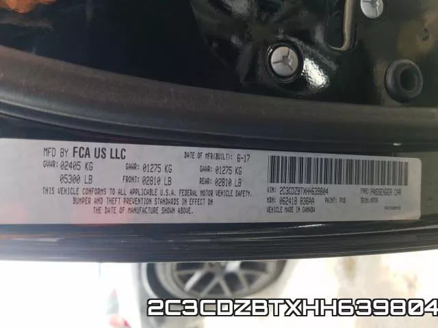 2C3CDZBTXHH639804 фото 2