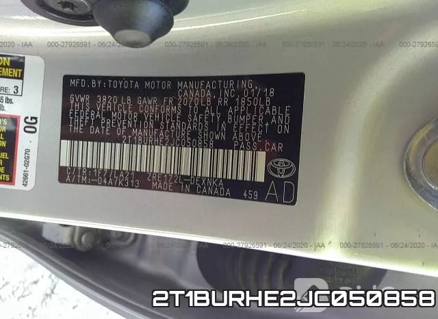 2T1BURHE2JC050858 фото 10
