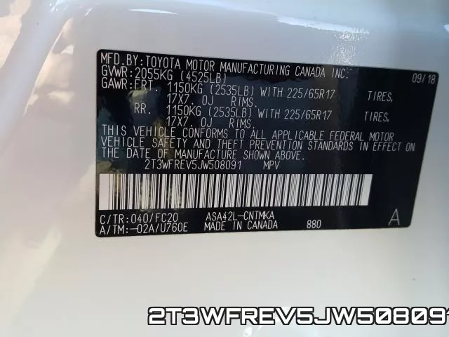 2T3WFREV5JW508091 фото 2