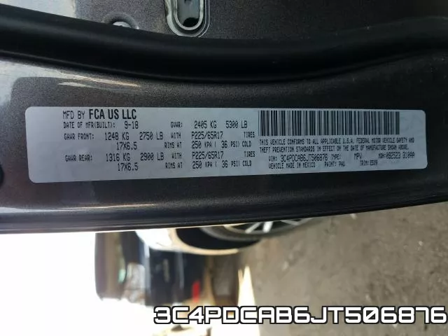 3C4PDCAB6JT506876 фото 2