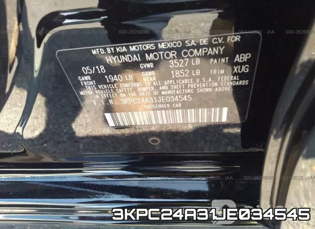 3KPC24A31JE034545 фото 10
