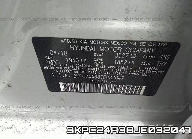 3KPC24A38JE032047 фото 10