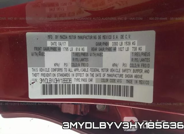 3MYDLBYV3HY185636 фото 10