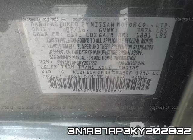 3N1AB7AP3KY202832 фото 10