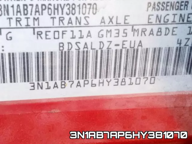 3N1AB7AP6HY381070 фото 2