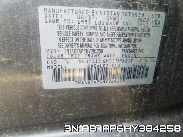 3N1AB7AP6HY384258 фото 2