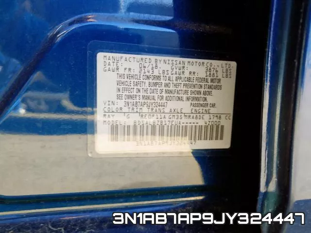 3N1AB7AP9JY324447 фото 2