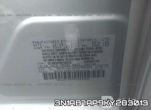 3N1AB7AP9KY283013 фото 10