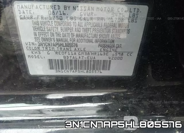 3N1CN7AP5HL805576 фото 10